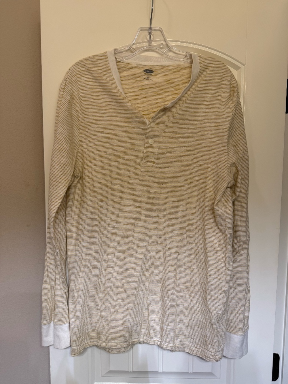 Old Navy Beige Striped Casual Shirt